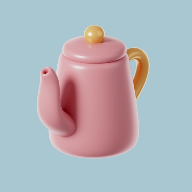 3d icon of furniture with teapot