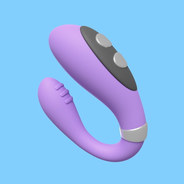 3d icon for sex education with vibrator