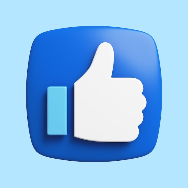 3d icon for social media app