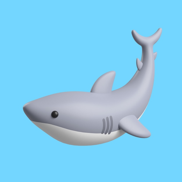 Free PSD 3d icon with aquatic animal