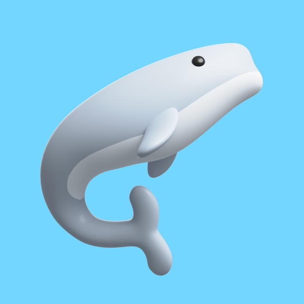 Free PSD 3d icon with aquatic animal