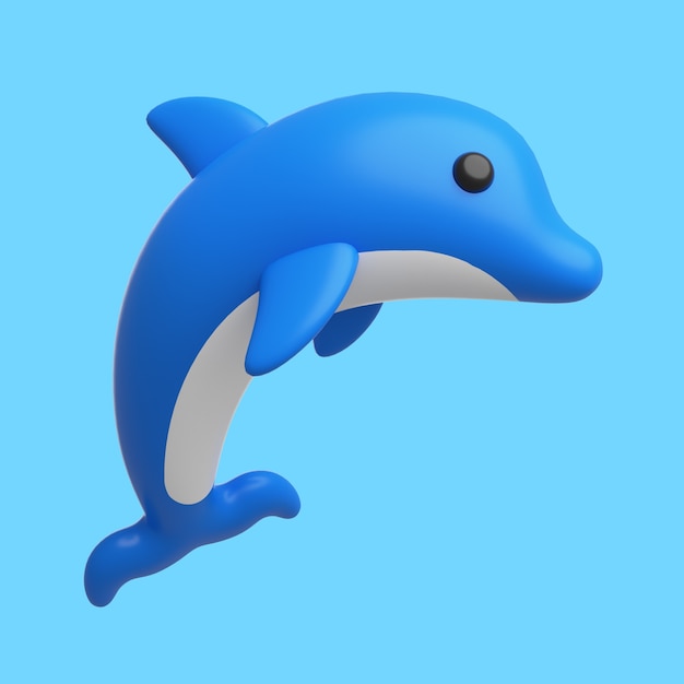 Free PSD 3d icon with aquatic animal