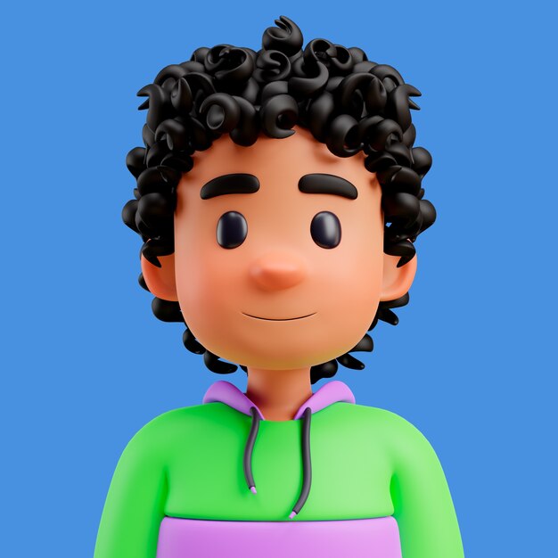 3d illustration of human avatar or profile