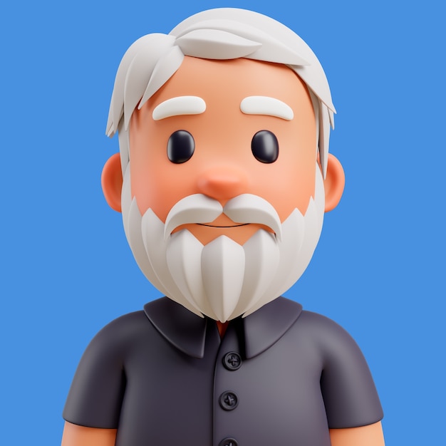 3d illustration of human avatar or profile