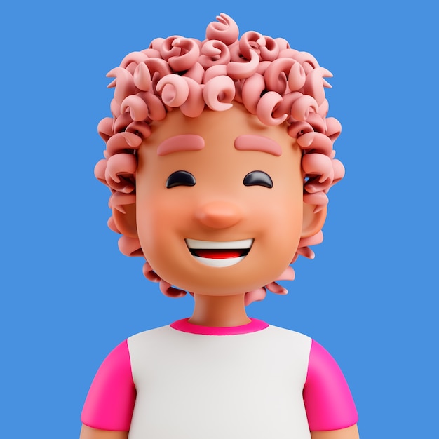 3d illustration of human avatar or profile