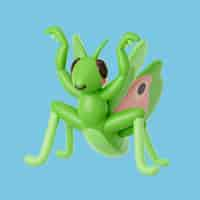 Free PSD 3d illustration of insect