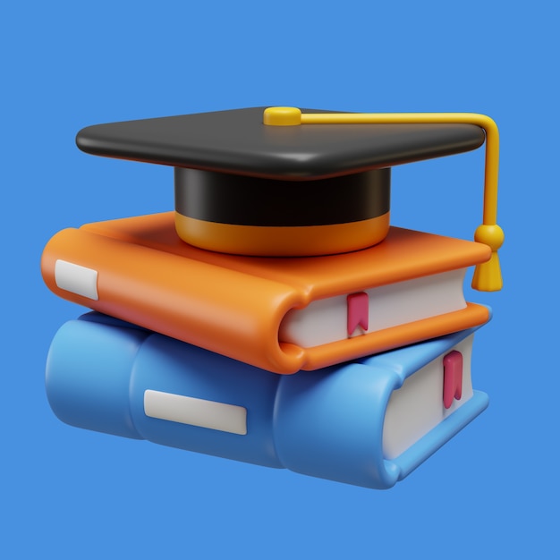 Free PSD 3d illustration for reading with book esssential