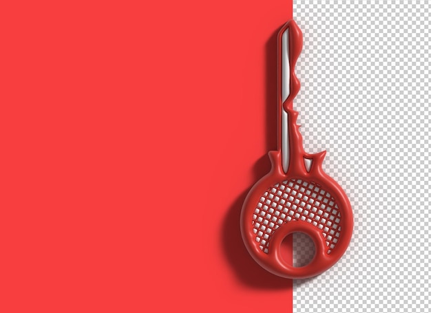 Free PSD 3d key transparent psd design