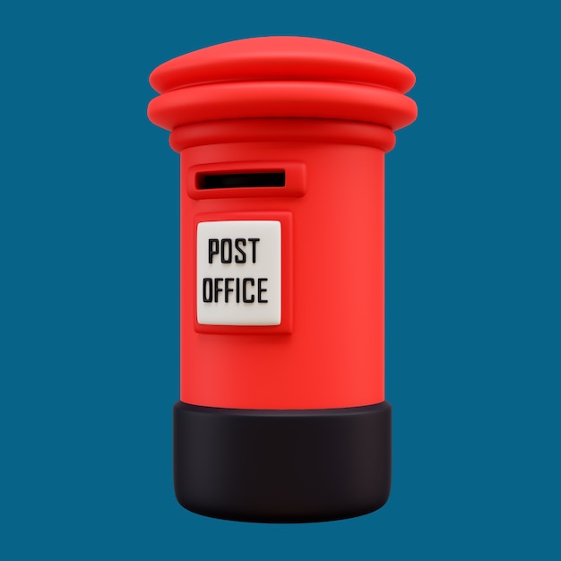 3d post icon with letterbox