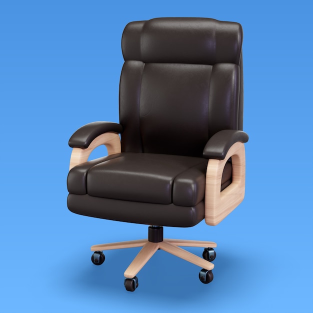 Free PSD 3d render of business furniture illustration