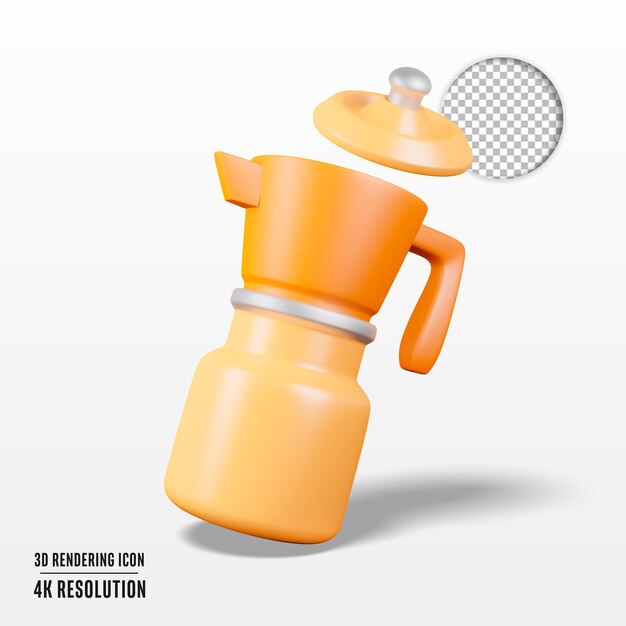 3d render illustration juicer isolated icon