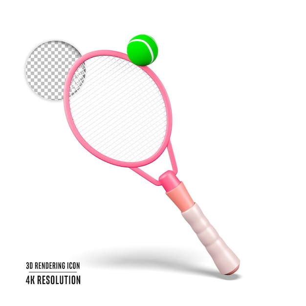 3d render illustration tennis isolated icon