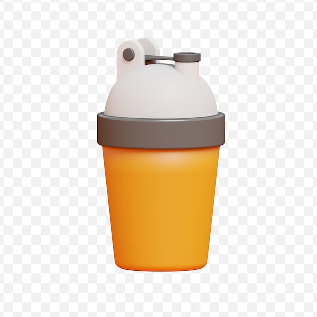 3d render illustration water sipper bottle isolated icon