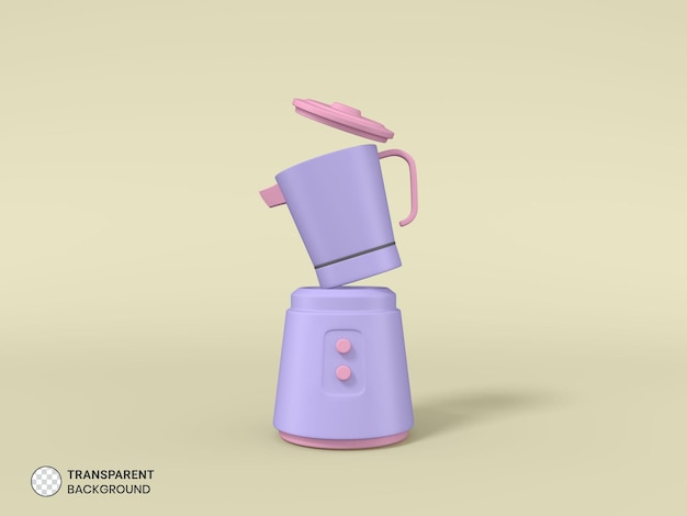 3d render Mini blender isolated icon