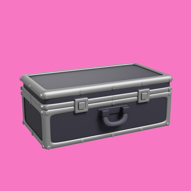 Free PSD 3d render of suitcase