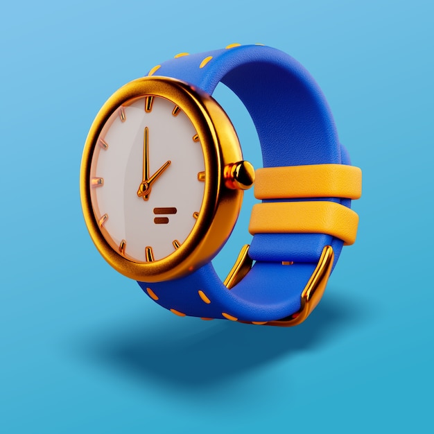 Free PSD 3d render of time icon