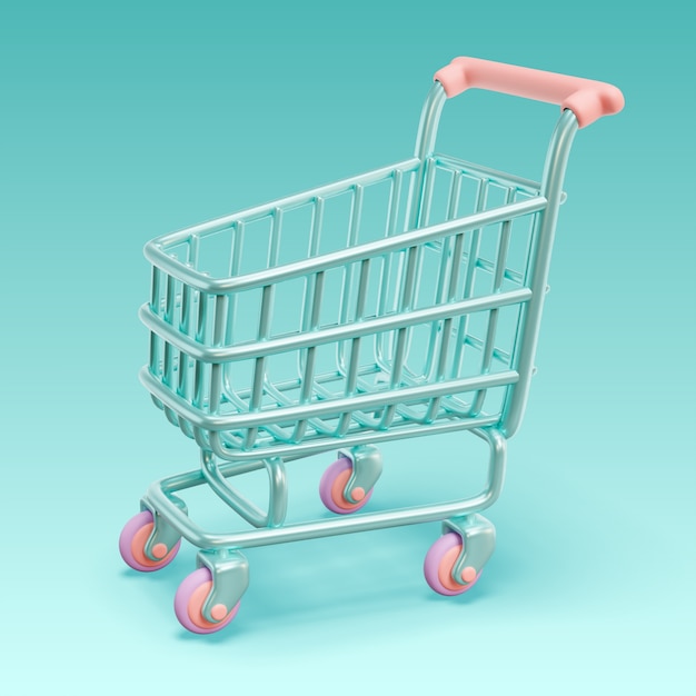 Free PSD 3d rendering of buy online icon