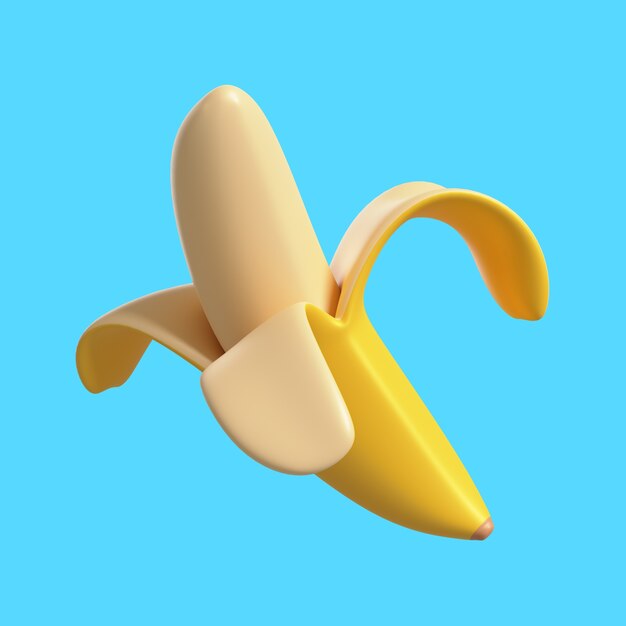 3d rendering of delicious banana