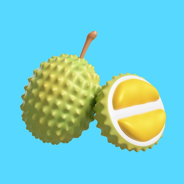 3d rendering of delicious jackfruit