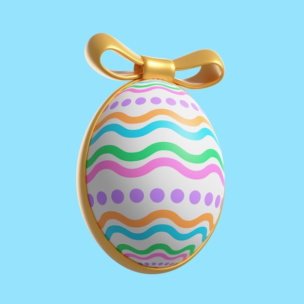 Free PSD 3d rendering of easter icon