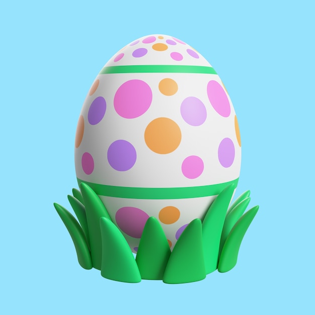 3d rendering of easter icon