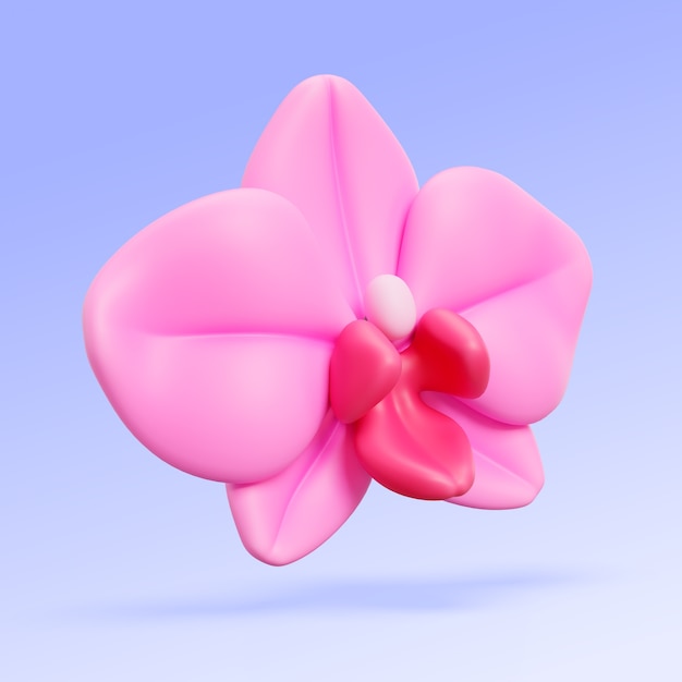 Free PSD 3d rendering of  flowers icon