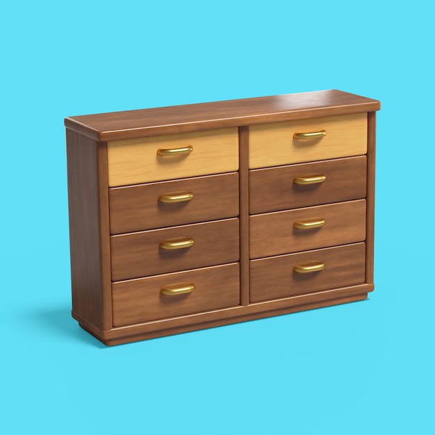 Free PSD 3d rendering of furniture icon