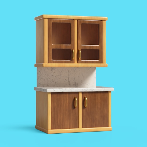 Free PSD 3d rendering of furniture icon