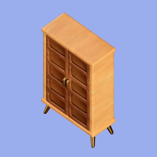 Free PSD 3d rendering of furniture icon