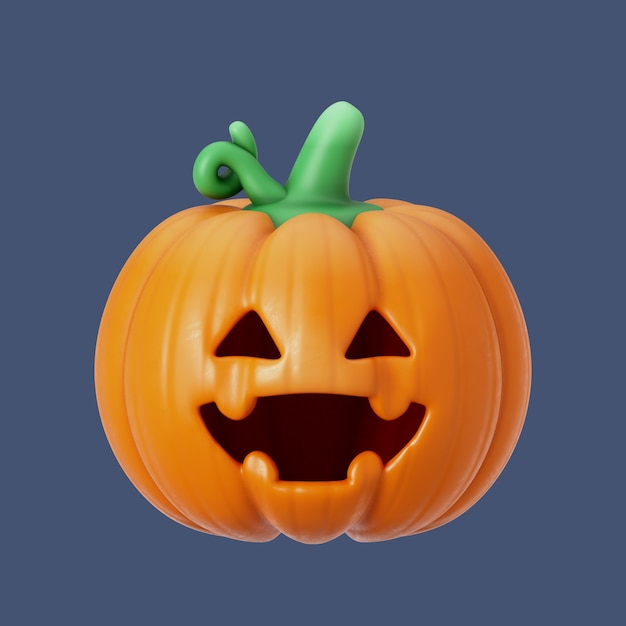 Free PSD 3d rendering of halloween icon design