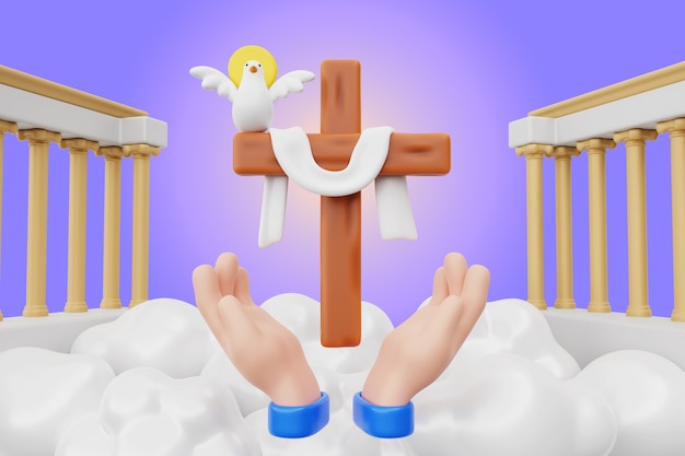 3d rendering of heaven illustration