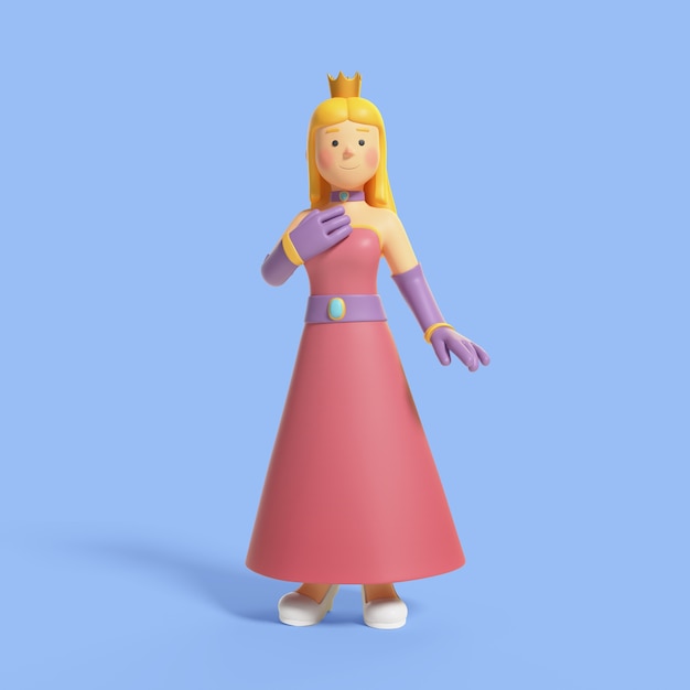 Free PSD 3d rendering of monarchy character