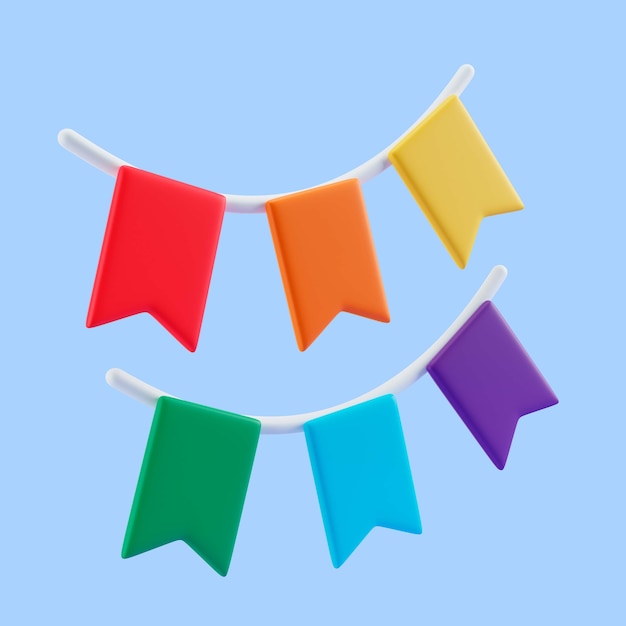 Free PSD 3d rendering of pride symbol