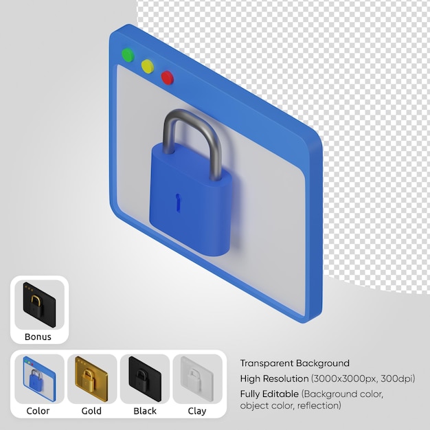 Free PSD 3d ssl sertificate