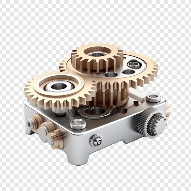 Free PSD 3d style mechanical item isolated on transparent background