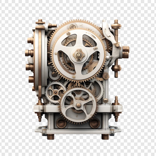 Free PSD 3d style mechanical item isolated on transparent background