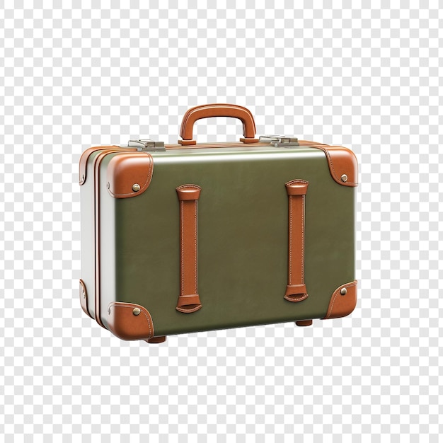 Free PSD 3d suitcase isolated on transparent background