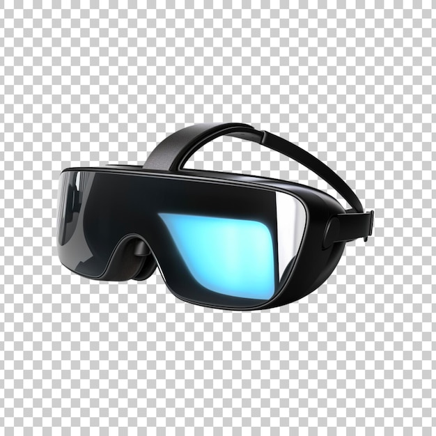 Free PSD 3d virtual reality glasses metaverse technology isolated on a transparent background