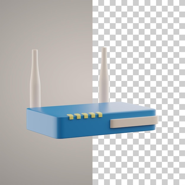 Free PSD 3d wifi router