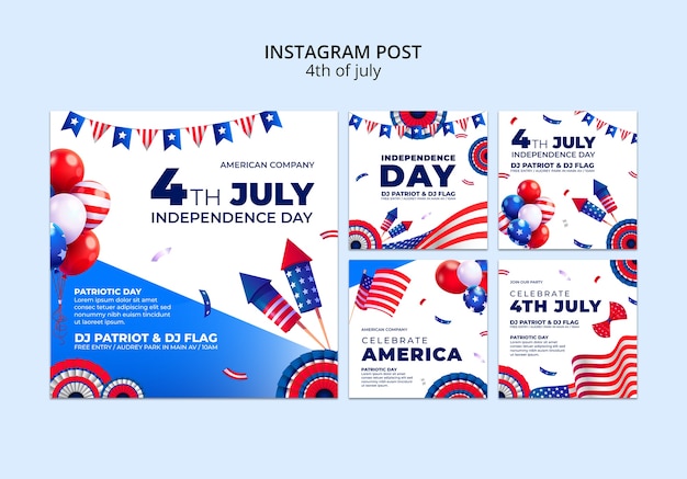 4th of july celebration  instagram posts