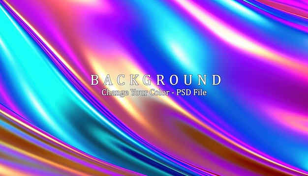 Abstract background metallic stripes holographic foil Generative AI