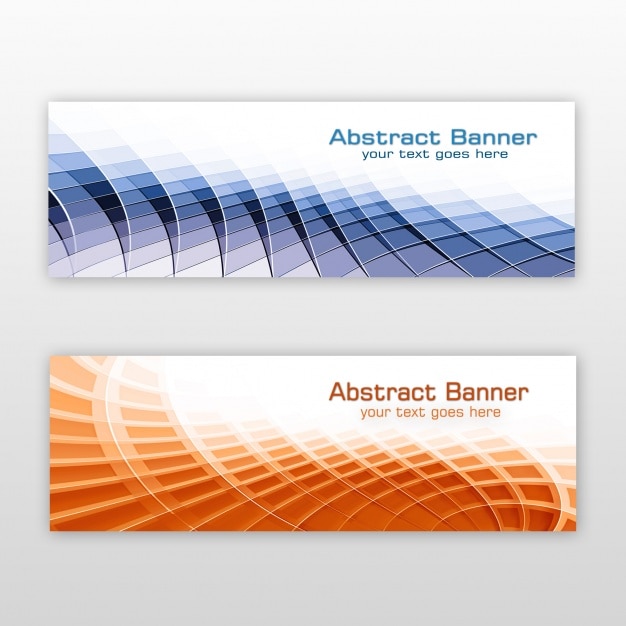 Free PSD abstract banners design