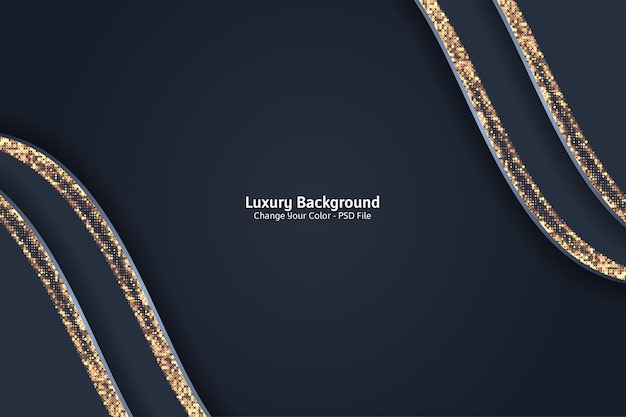 Abstract black and gold luxury background