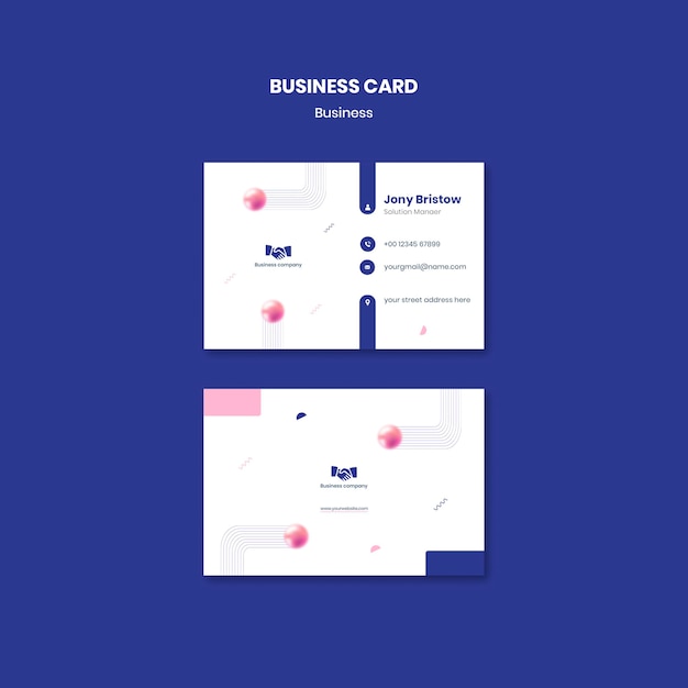 Abstract business card template