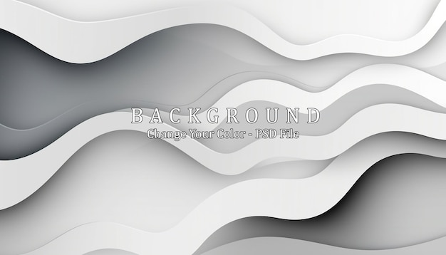 Free PSD abstract gradient white and gray background generative ai