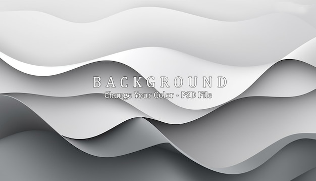 Free PSD abstract gradient white and gray background generative ai