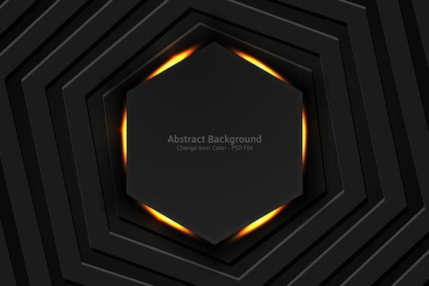 Free PSD abstract hexagonal background color can be changed