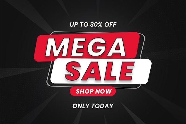 Abstract Mega sale background