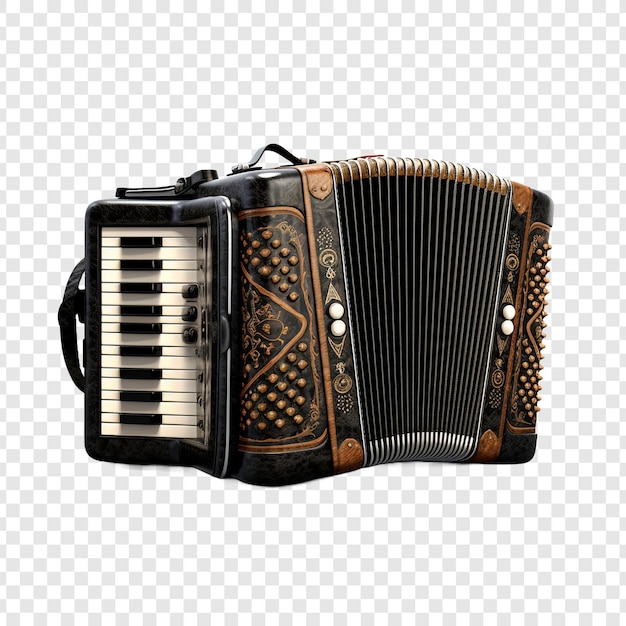 Free PSD accordion isolated on transparent background