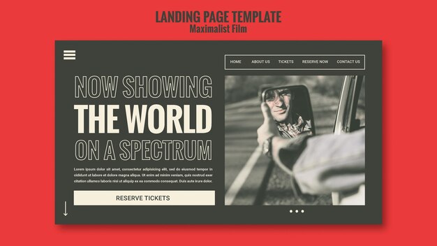 Acting agency landing page template